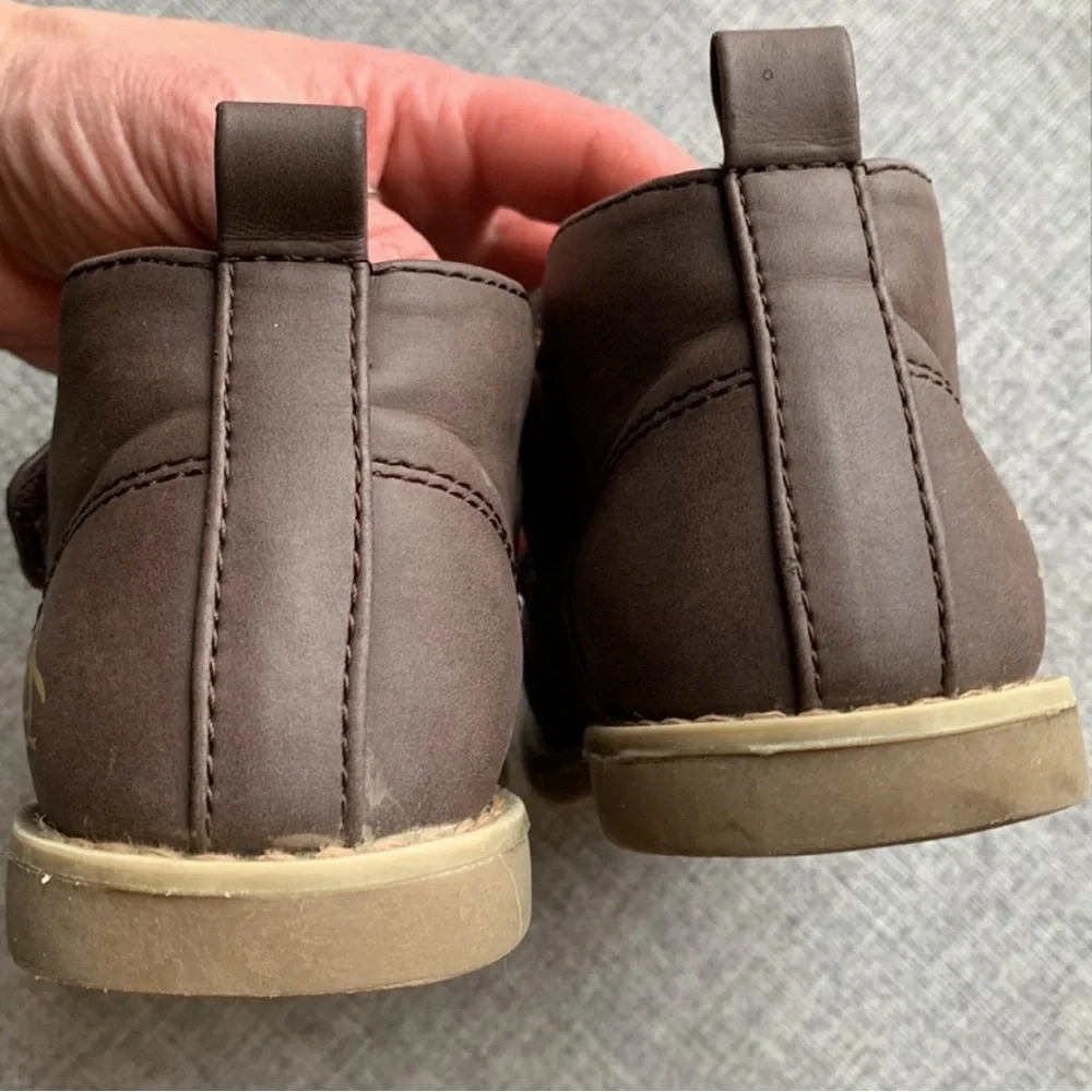 Original Penguin Kids Brown Shoes toddler size 9 rubber sole - Picture 4 of 6